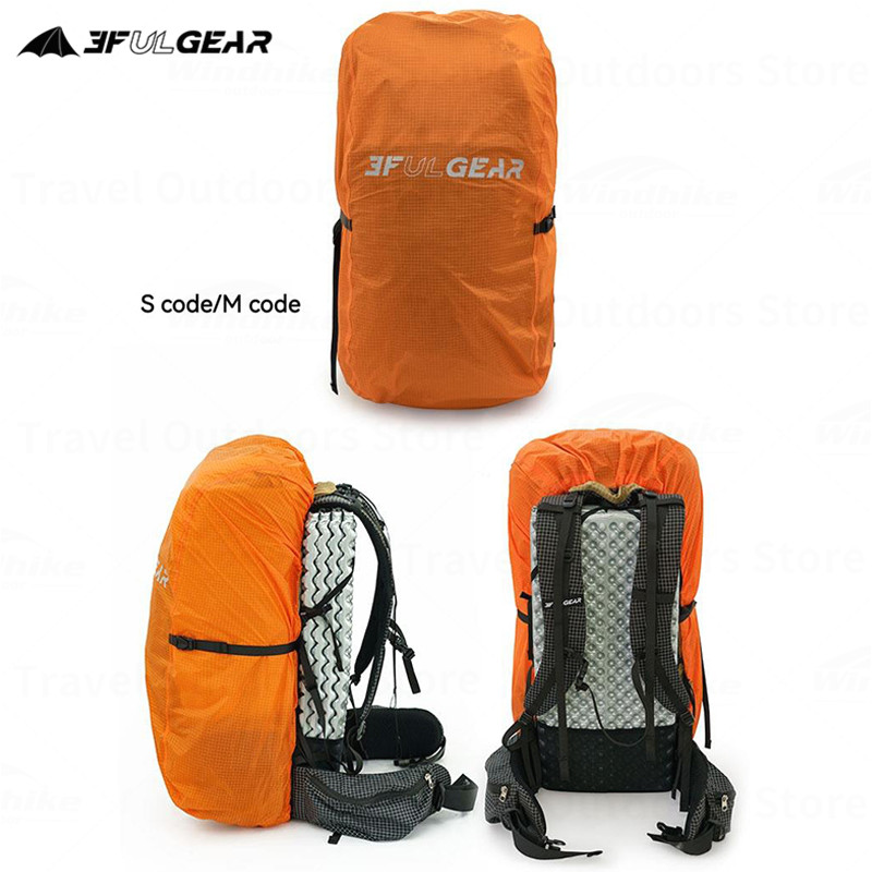 Outdoor Sport Climbing Gear - 3F UL GEAR 20-85L バックパックレインカバー反射防水バッグ戦術キャンプハイキング登山防塵レインカバーアウトドアスポーツ