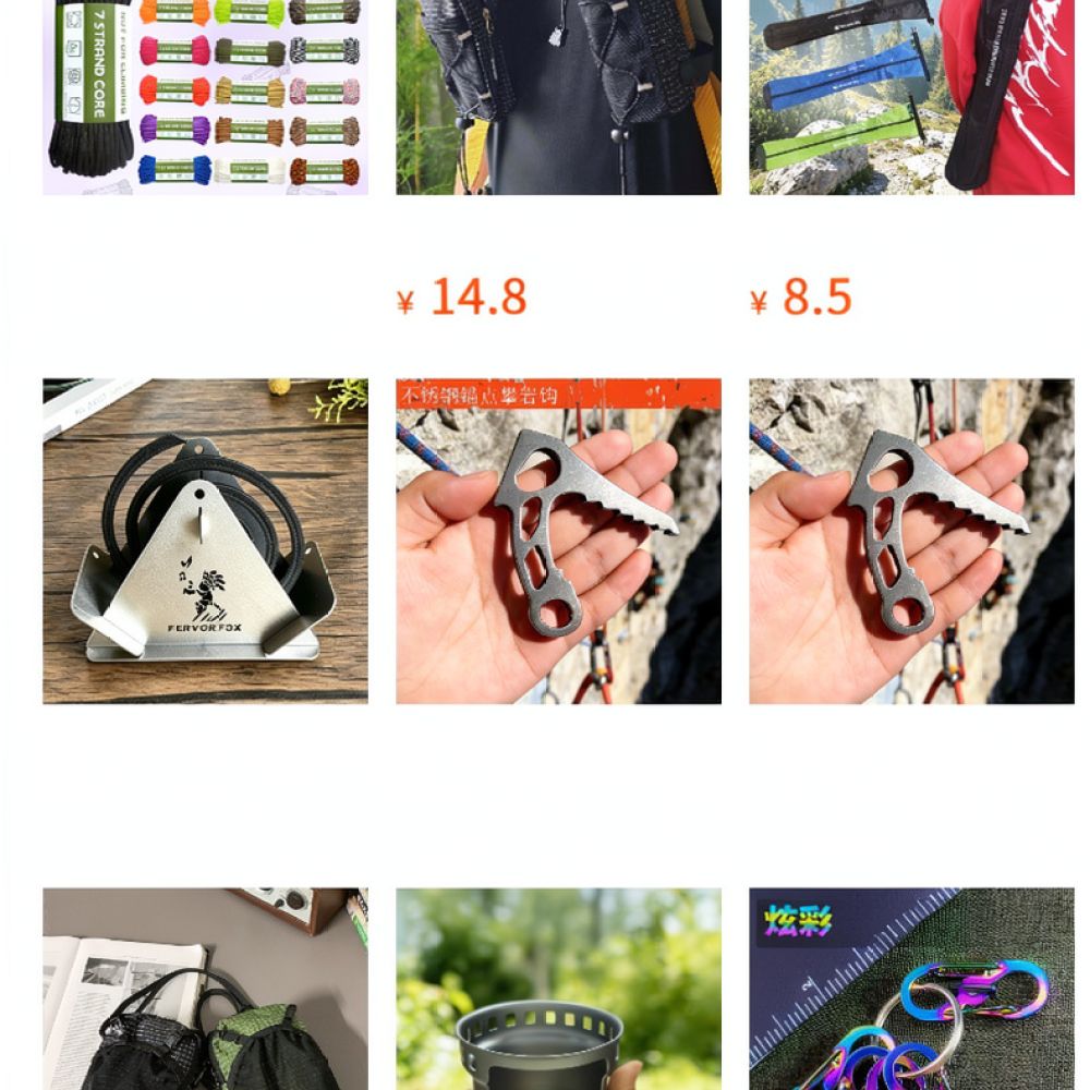 軽量クライミングチョークバッグ、耐摩耗性ナイロン製、アウトド - Outdoor Sport Climbing Gear のレビューと価格